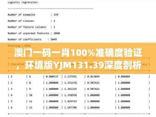 澳门一码一肖100%准确度验证，环境版YJM131.39深度剖析