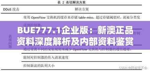 BUE777.1企业版：新澳正品资料深度解析及内部资料鉴赏