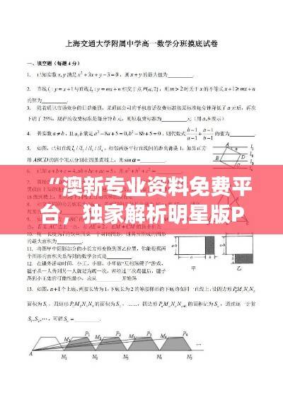 “澳新专业资料免费平台，独家解析明星版PHX544.29全新方案”