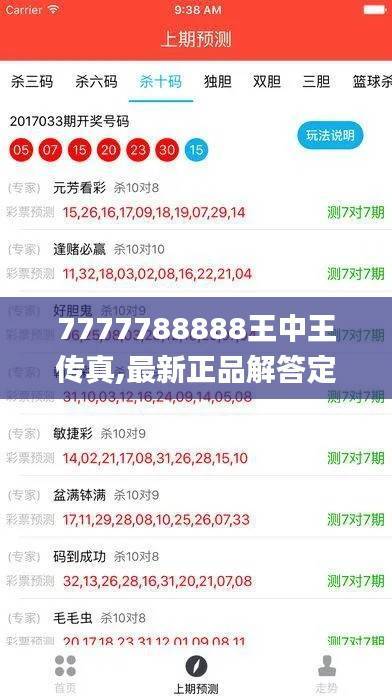 7777788888王中王传真,最新正品解答定义_优先版SLF625.71