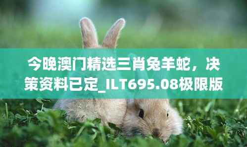 今晚澳门精选三肖兔羊蛇，决策资料已定_ILT695.08极限版