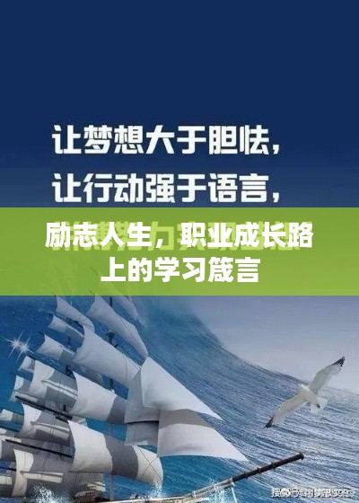 励志人生,职业成长路上的学习箴言